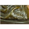Image 5 : Signed Original Abstract Nude Female on Rock Bronze Sculpture Marble Statue Gift