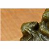 Image 6 : Signed Original Abstract Nude Female on Rock Bronze Sculpture Marble Statue Gift