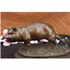 Image 1 : VICTORIAN BRONZE PIG AUSTRIAN DESKTOP FARM ANIMAL SCULPTURE MARBLE