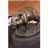 Image 3 : VICTORIAN BRONZE PIG AUSTRIAN DESKTOP FARM ANIMAL SCULPTURE MARBLE