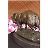 Image 5 : VICTORIAN BRONZE PIG AUSTRIAN DESKTOP FARM ANIMAL SCULPTURE MARBLE