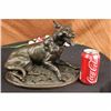 Image 2 : VINTAGE BRONZE GERMAN SHEPARD DOG STATUE SCULPTURE