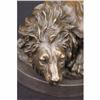 Image 5 : WILD LION AFRICAN ANIMAL BRONZE SCULPTURE STATUE FIGURE
