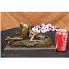 Image 2 : BRONZE EROTIC SCULPTURE NUDE ART SEX STATUE SIGNED NR
