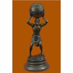 Original Vitaleh Greek Mythology Atlas Bronze Sculpture Hot Cast Home Decor Gift