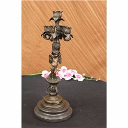 Vintage French Italian Ormolu Gold Gilt Dore Candelabra 5 light Bronze original