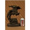 Image 2 : Signed Original Mythical Flying Dragon Bronze Sculpture Statue