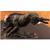 Image 3 : Signed Barye Wild Boar Jumping Bronze Marble Sculpture Statue Figurine Art