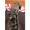 Image 5 : Signed Barye Wild Boar Jumping Bronze Marble Sculpture Statue Figurine Art