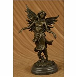 Mythical Bronze Fairy Angel Sculpture by Italian Artist Aldo Vitaleh