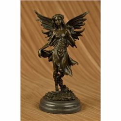 Mythical Bronze Fairy Angel Sculpture by Italian Artist Aldo Vitaleh