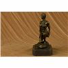 Image 3 : Signed Amazon Nude Woman With Sword Bronze Statue