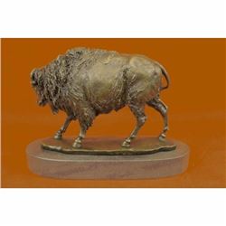 Hot Cast Signed Barye Buffalo Bronze Museum Quality Masterpiece Sculpture Statue