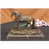 Image 1 : Show Horse Equestrian Ranch Farm Bronze Statue Marble Base
