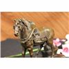 Image 2 : Show Horse Equestrian Ranch Farm Bronze Statue Marble Base