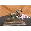 Image 4 : Show Horse Equestrian Ranch Farm Bronze Statue Marble Base