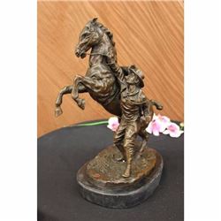 Bronze Statue Man w/ Horse Marly Horse LARGE Sculpture Figure Home Decoration