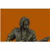 Image 4 : Signed Handcrafted Rick James Guitar Player Bronze Sculpture Figurine Statue NR