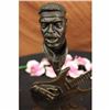 Image 2 : Signed Original Milo Abstract African American Singer with Guitar Bronze