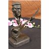 Image 5 : Signed Original Milo Abstract African American Singer with Guitar Bronze