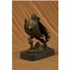 Image 3 : Bronze European Warrior with Sword Sculpture Rare Marble Base Figurine Home Deco
