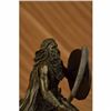 Image 4 : Bronze European Warrior with Sword Sculpture Rare Marble Base Figurine Home Deco