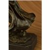Image 6 : Bronze European Warrior with Sword Sculpture Rare Marble Base Figurine Home Deco