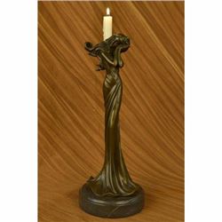 SIGNED MILO HAPPY LADY GOLFER BRONZE SCULPTURE SPORT