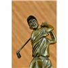 Image 4 : Signed Milo Female Golfer Tournament PGA Golf Golfing Trophy Bronze Sculpture NR