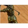 Image 5 : Signed Milo Female Golfer Tournament PGA Golf Golfing Trophy Bronze Sculpture NR