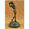 Image 6 : Signed Milo Female Golfer Tournament PGA Golf Golfing Trophy Bronze Sculpture NR
