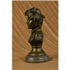 Image 2 : Elegant Original Signed by Milo Bronze Marble Statue Nude Female Bust Sculpture
