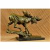 Image 5 : Signed Bugatti Wildlife Large Moose Sculpture Hot Cast Home Cabin Decor Figure