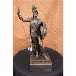 30 Tall Roman Knight with Armor Bronze Sculpture Statue Figurine 60 LBS Figure