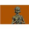 Image 5 : Signed Original French Jean Patoue Female Flute Player Bronze Sculpture Statue