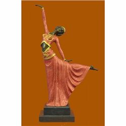 Signed D.H.Chiparus bronze statue, art deco dancer sculpture hand Made Figurine