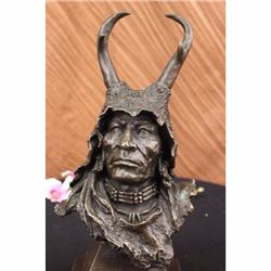 Original Signed Kamiko Japanese Viking Warrior Bronze sculpture marble statue Sale