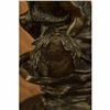 Image 5 : Original Western Art Native American Warrior Relaxing Bronze Sculpture Statue NR