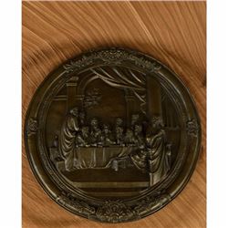 Art Deco Huge Original Last Supper Hand Made Bronze Sculpture Art Deco Jesus