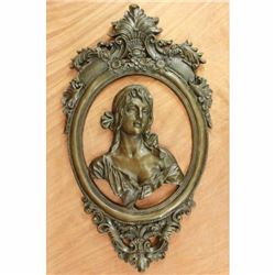 Extra Large Brilliant Lost Wax Sexy Female Wall Mount Bronze Sculpture Statue