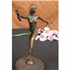 Image 2 : Signed Chiparus Romanian Artist Clown Dancer Bronze Sculpture