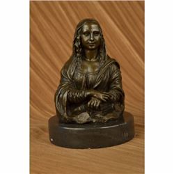 L@@k Art / Famous Painting Mona Lisa by Leonardo Da Vinci / Great Bronze Figure