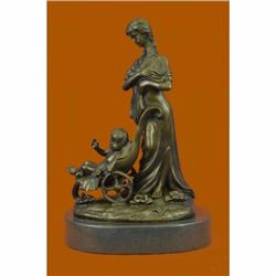 French Original early to mid Century Figurine Group of Mother Child Bronze Sale