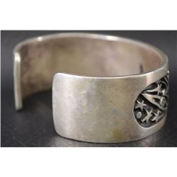HOPI SILVER BRACELET BY FERRON JOSEYESVA/ NAKAI-WAYWISA SHOP MARK