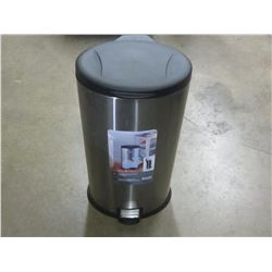 Stainless steel garbage bin with