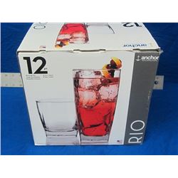 New Anchor 12 pc.glass set