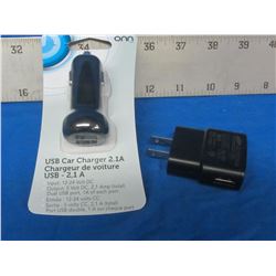 USB chargers 1 110volt/1 is 12volt