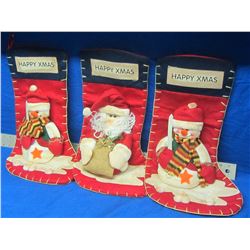 Lot of 3 New Stockings 22'