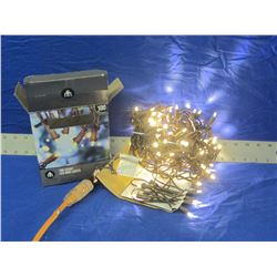 New 100 LED string lights clear