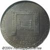 Image 4 : 1795 1/2P Washington Grate Halfpenny, Large Buttons, Reeded Edge MS65 Brown NGC.